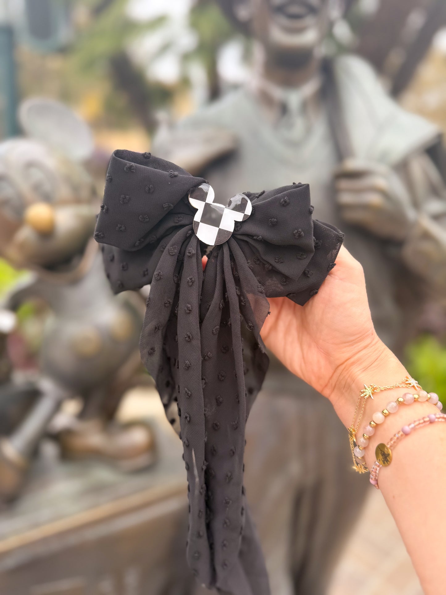 Checkered Mouse Bow