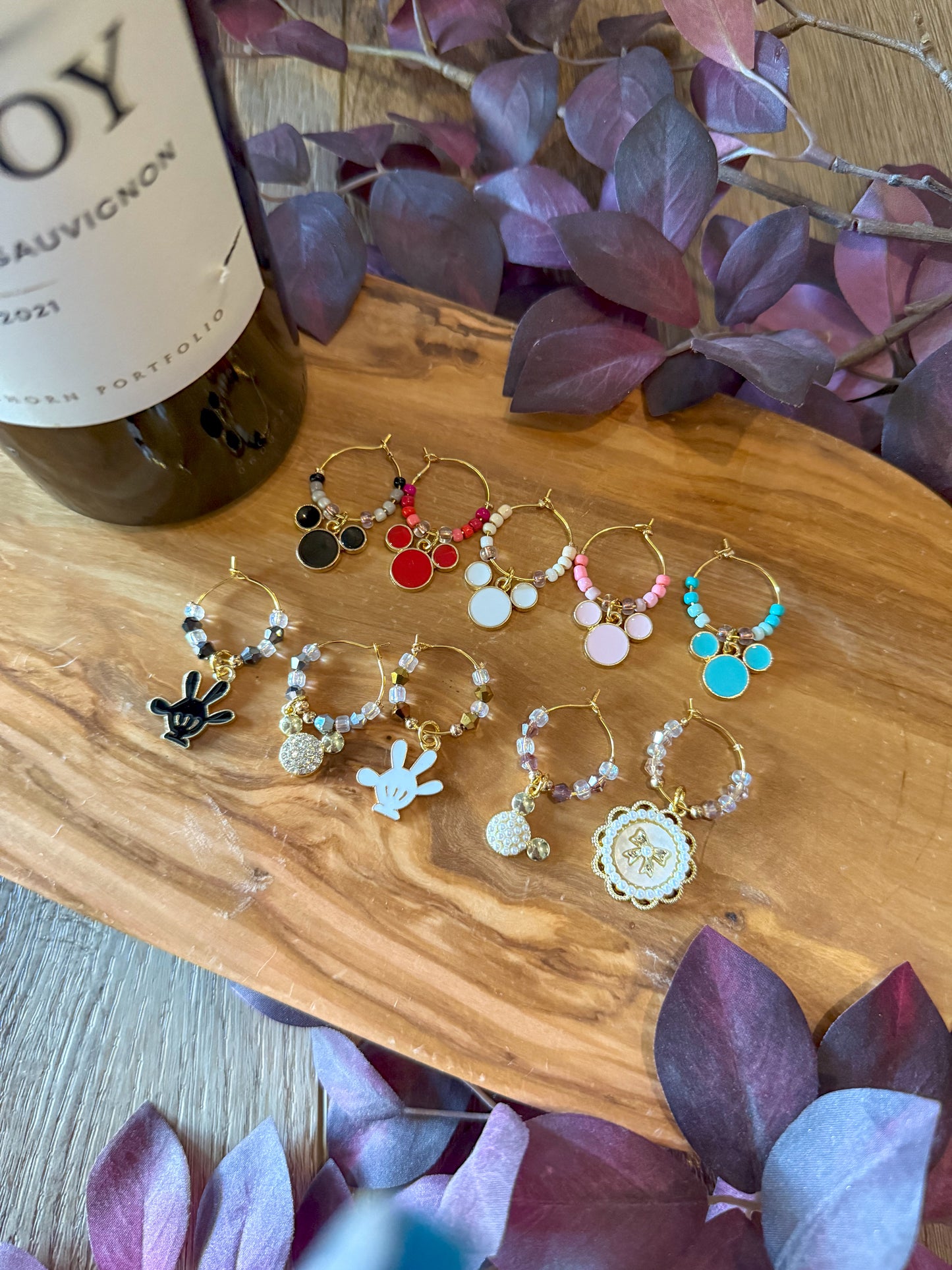 Magical Mouse Wine Charms