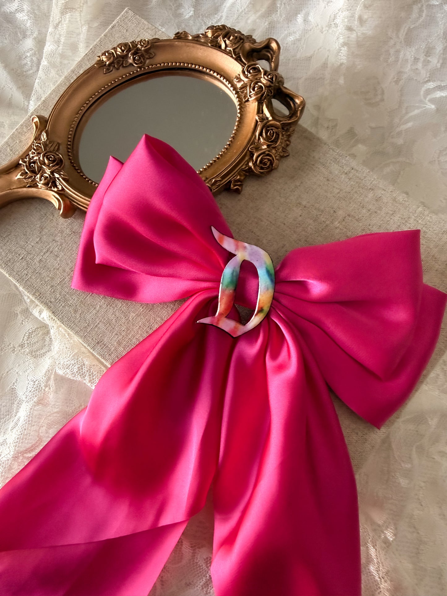 Charming Tie-Dye D Bow